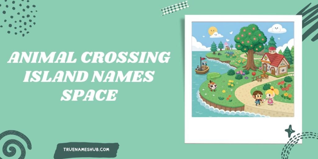Animal crossing island names space