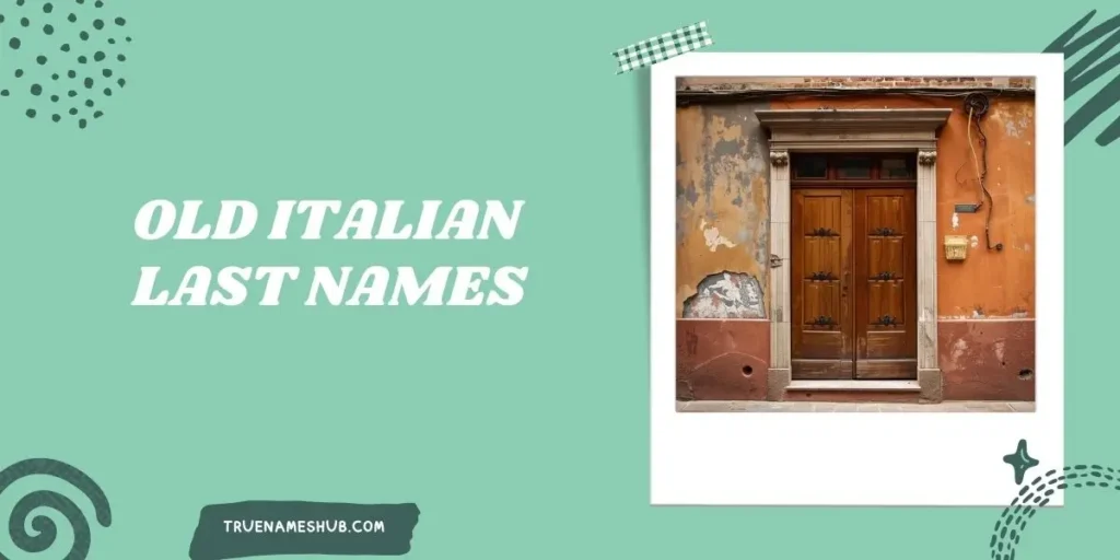 Old Italian Last Names