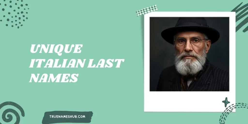Unique Italian Last names