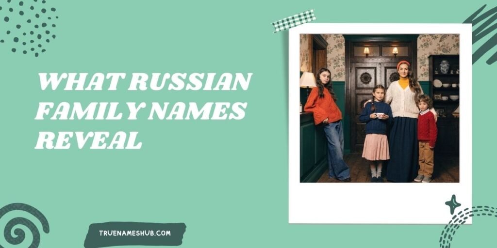What Russian Family Names Reveal