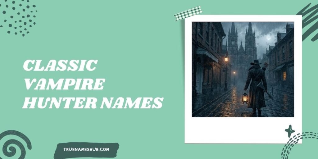 Classic Vampire Hunter Names