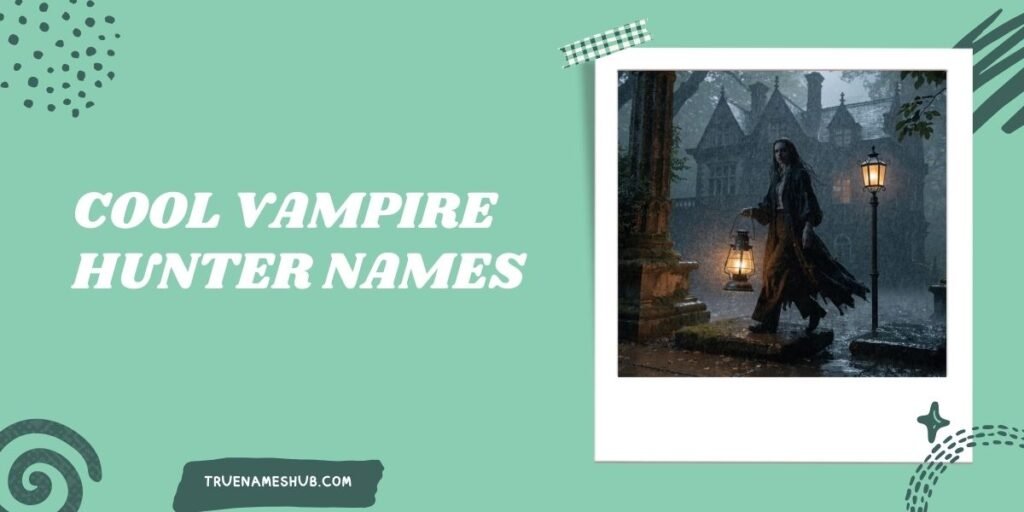 Cool Vampire Hunter Names