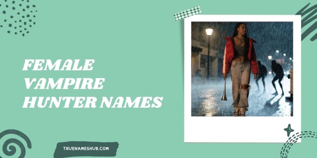 Female Vampire Hunter Names