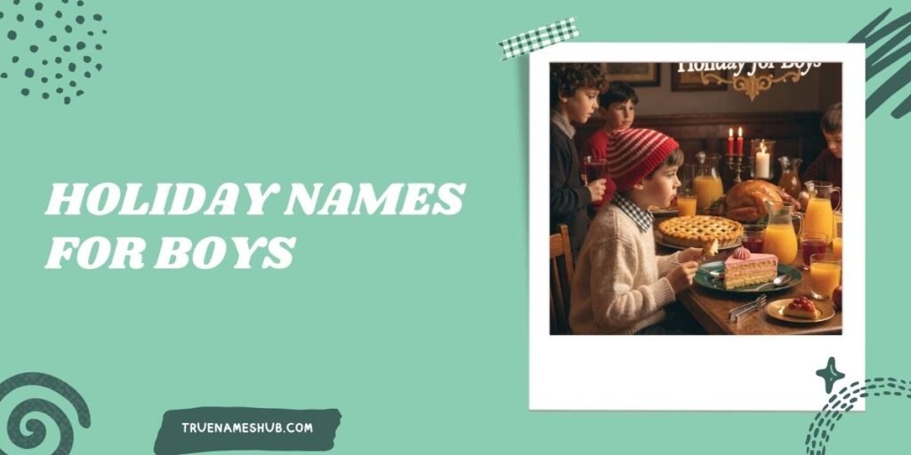 Holiday Names for Boys