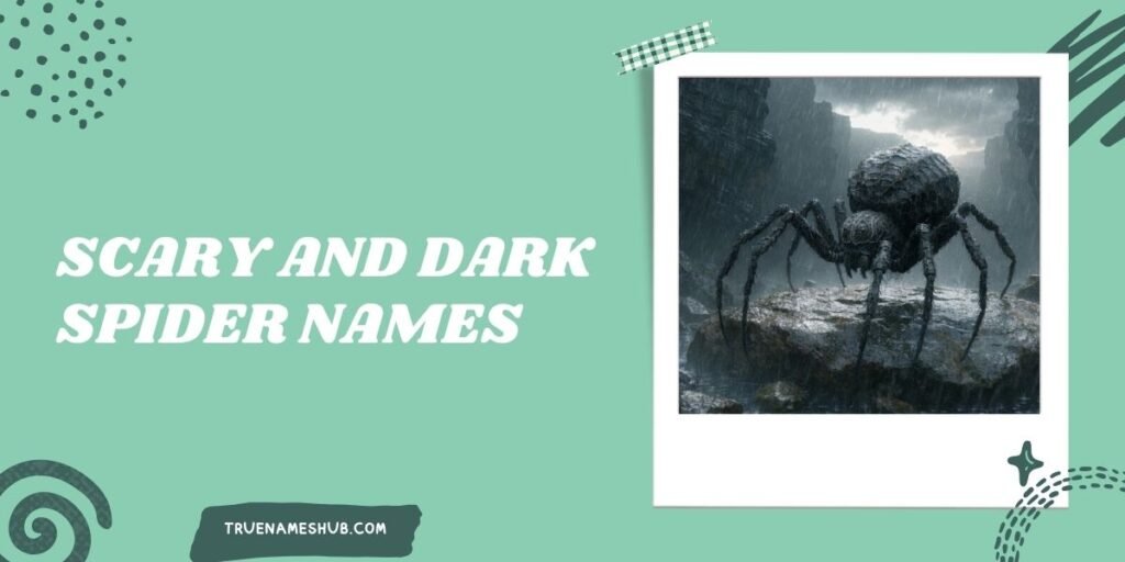 Scary and Dark Spider Names