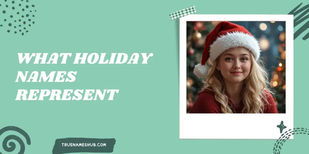 What Holiday Names Represent