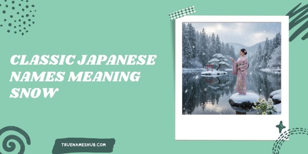 Classic Japanese Names Meaning Snow