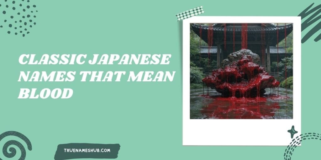 Classic Japanese Names That Mean Blood