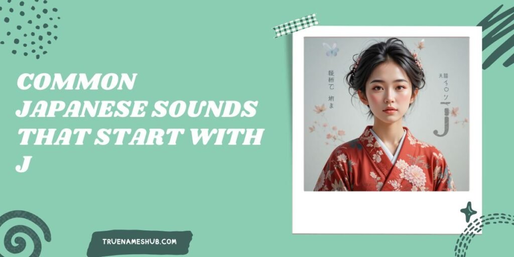 Common Japanese Sounds That Start With J