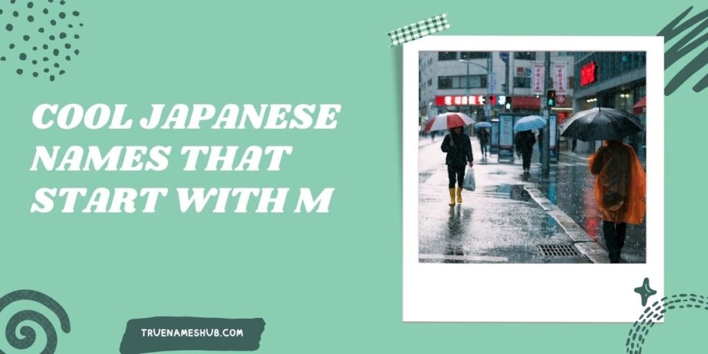 Cool Japanese Names That Start With M