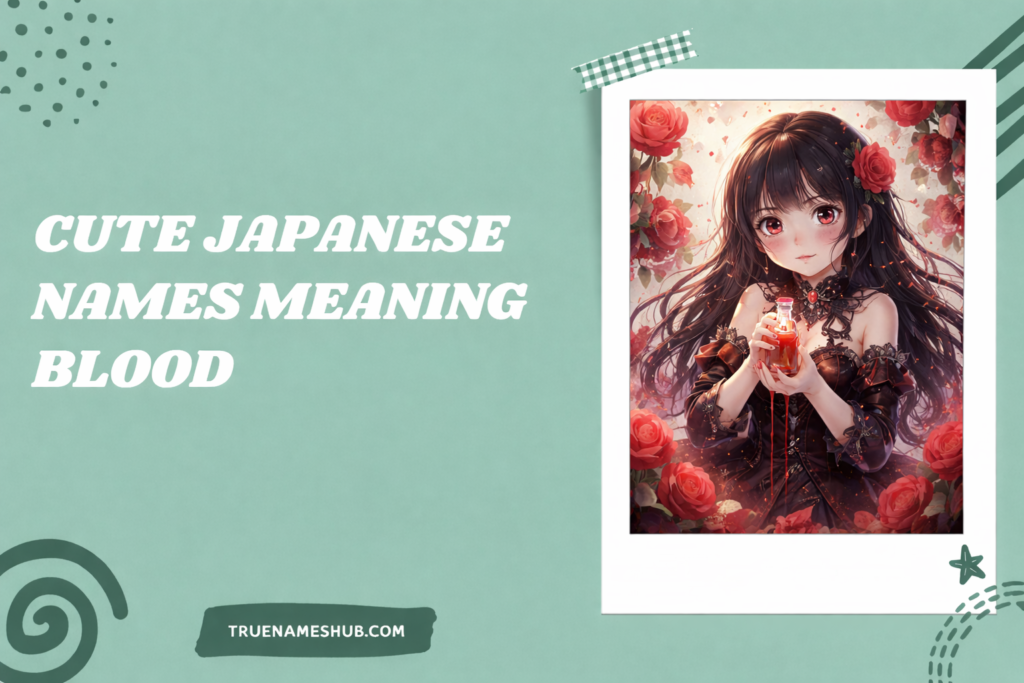 Cute Japanese Names Meaning Blood