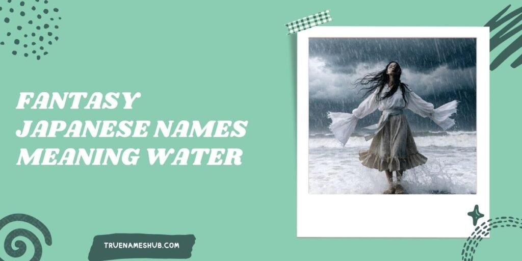 Fantasy Japanese Names Meaning Water