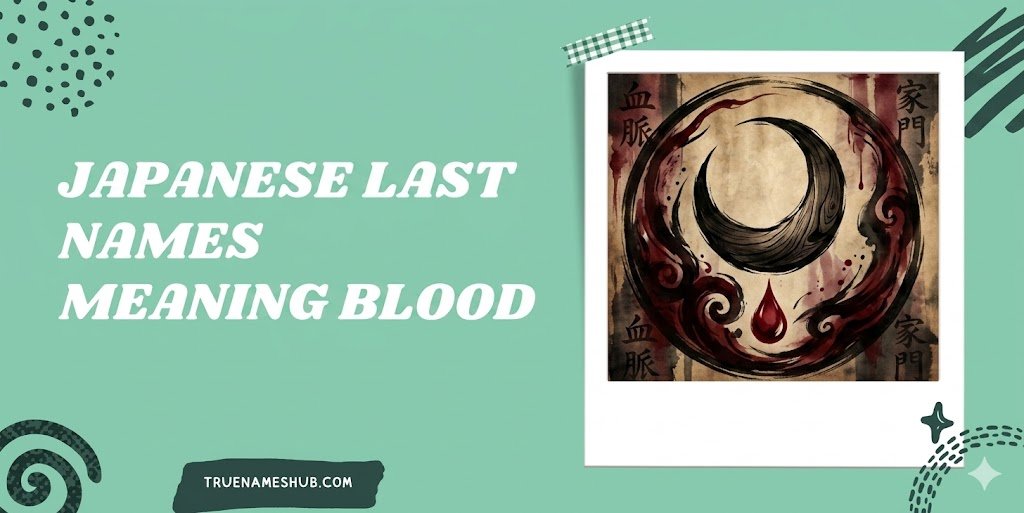 Japanese Last Names Meaning Blood