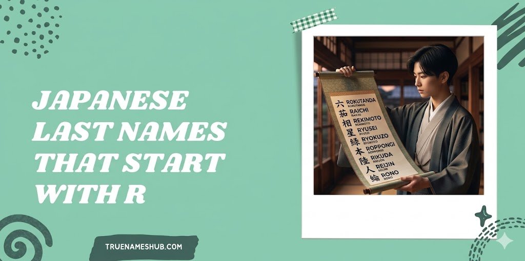 Japanese Last Names That Start With R