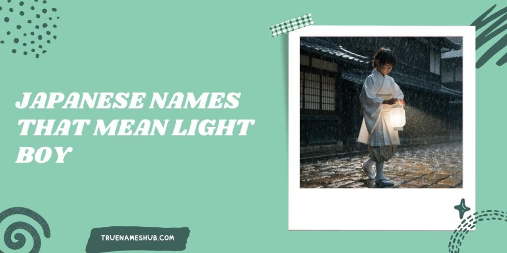 Japanese Names That Mean Light Boy