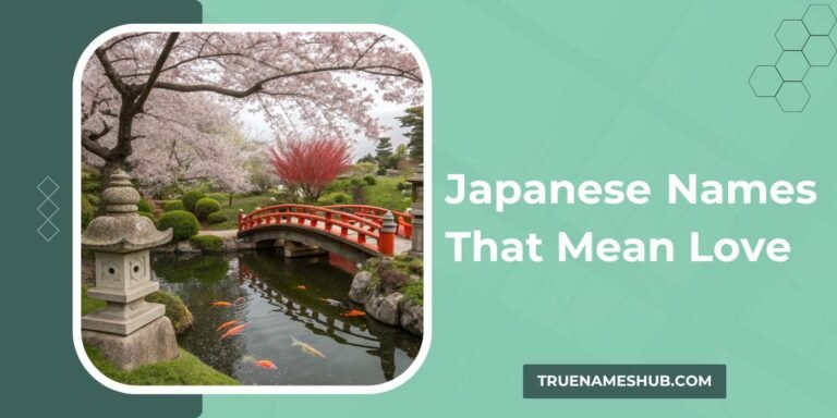 Japanese Names That Mean Love