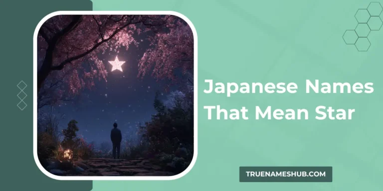 Japanese Names That Mean Star