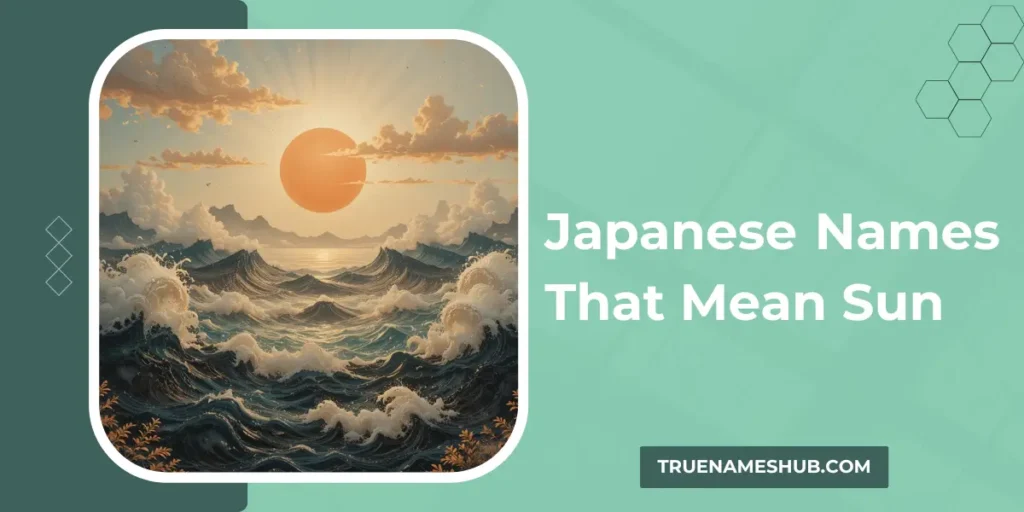 Japanese Names That Mean Sun
