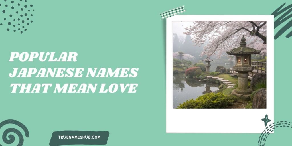 Popular Japanese Names That Mean Love