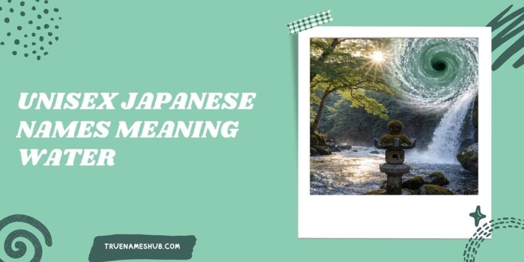Unisex Japanese Names Meaning Water