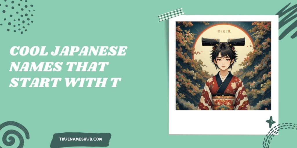 Cool Japanese Names That Start With T