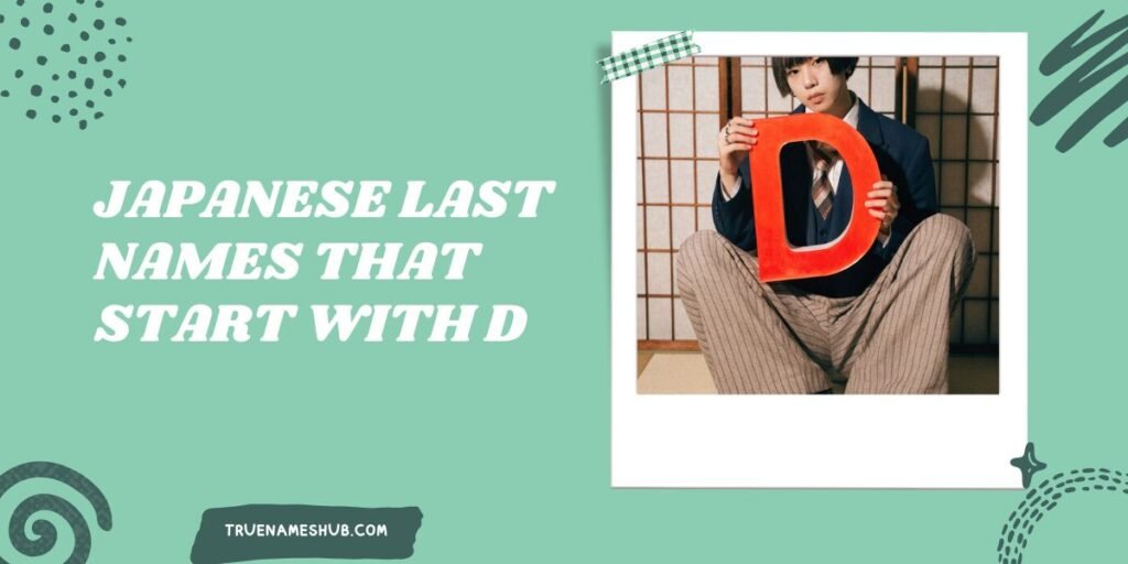 Japanese Last Names That Start With D