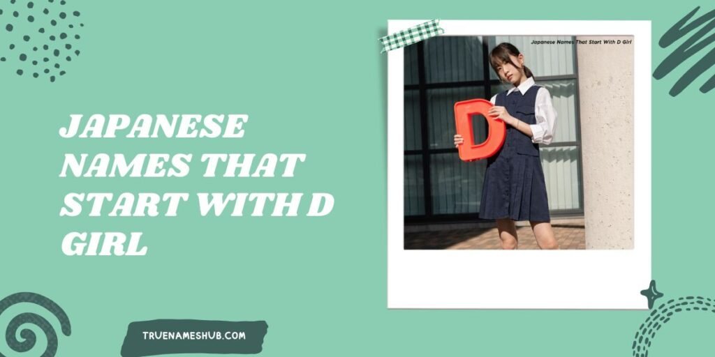 Japanese Names That Start With D Girl