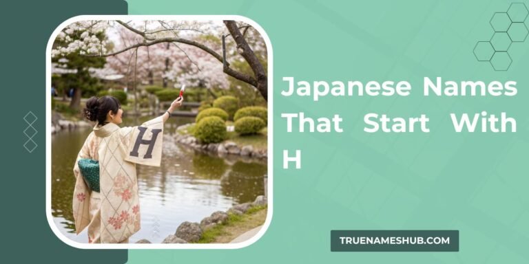 Japanese Names That Start With H