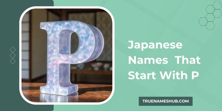 Japanese Names That Start With P