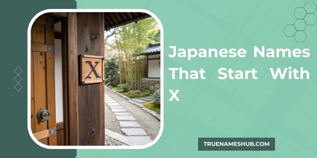 japanese names that start with x