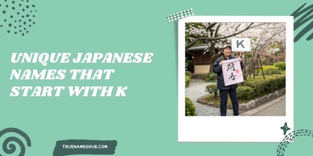 Unique Japanese Names That Start With K
