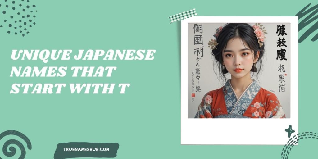 Unique Japanese Names That Start With T