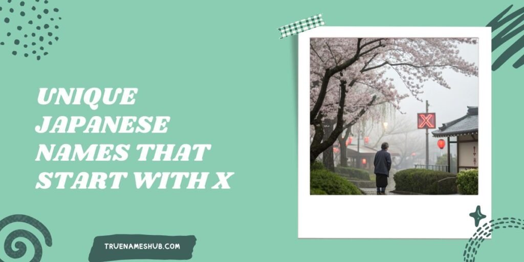 Unique Japanese Names That Start With X