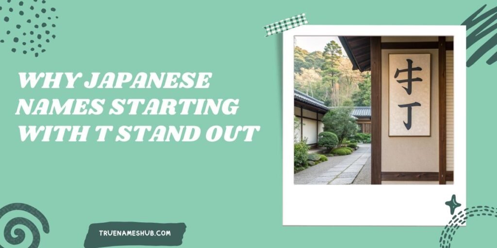 Why Japanese Names Starting With T Stand Out
