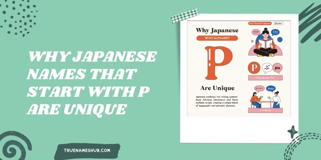 Why Japanese Names That Start With P Are Unique