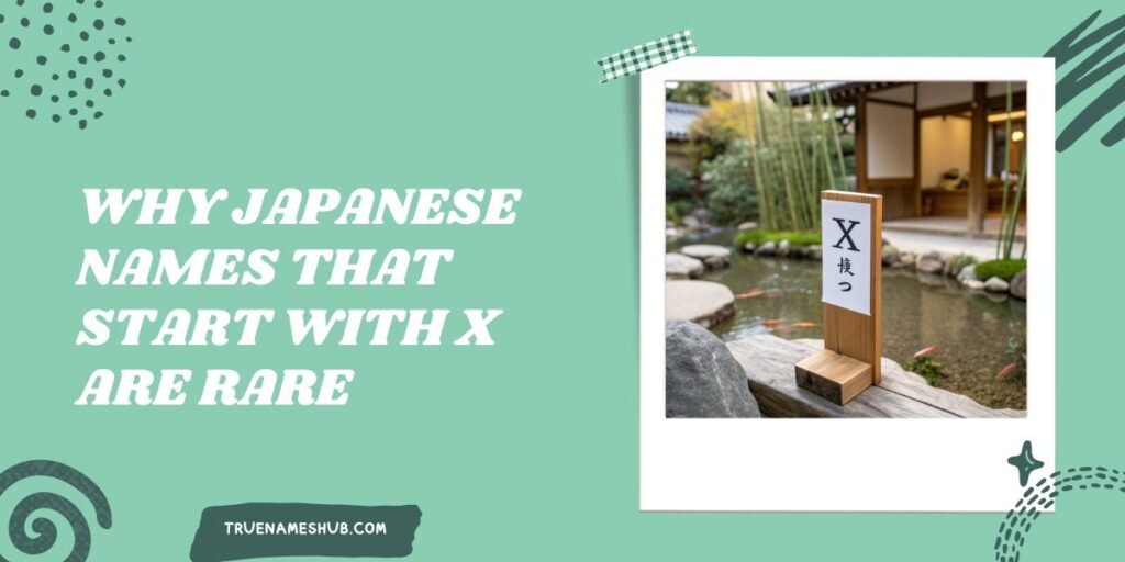 Why Japanese Names That Start With X Are Rare