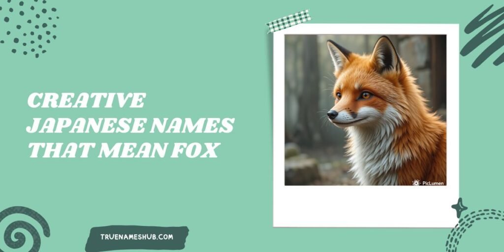 Creative Japanese Names That Mean Fox