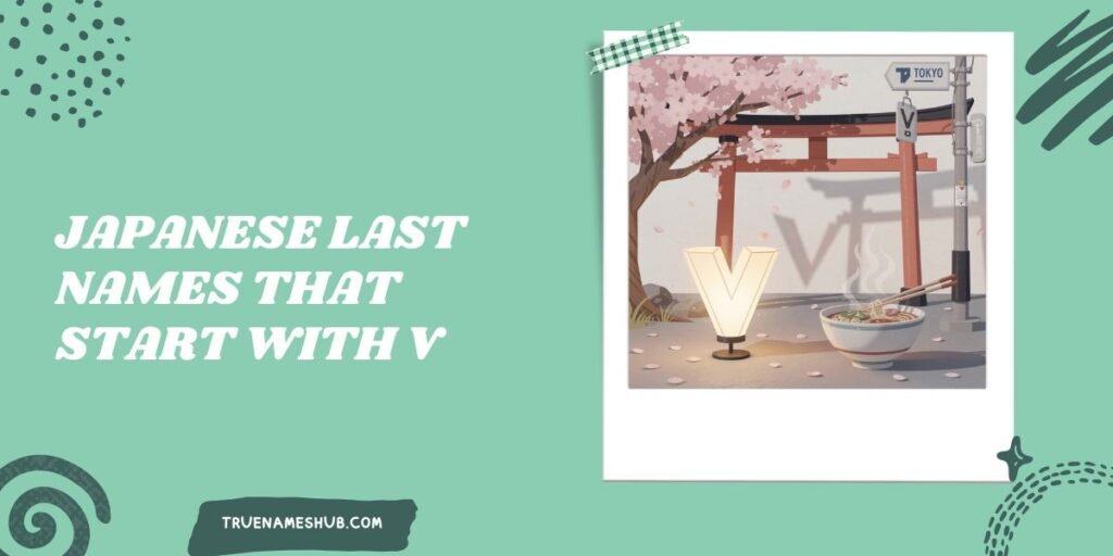 Japanese Last Names That Start With V