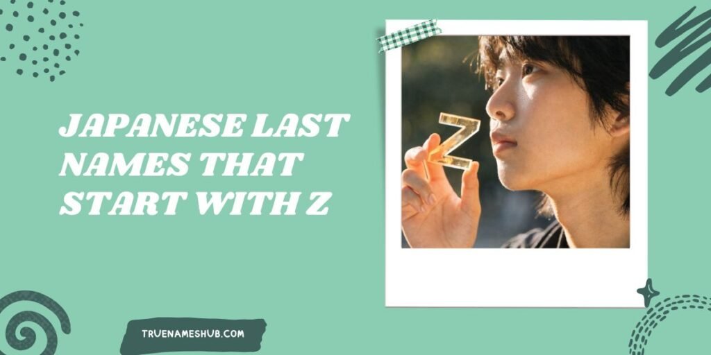Japanese Last Names That Start With Z