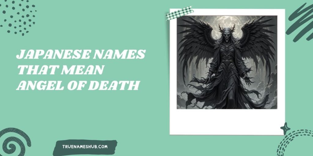 Japanese Names That Mean Angel Of Death