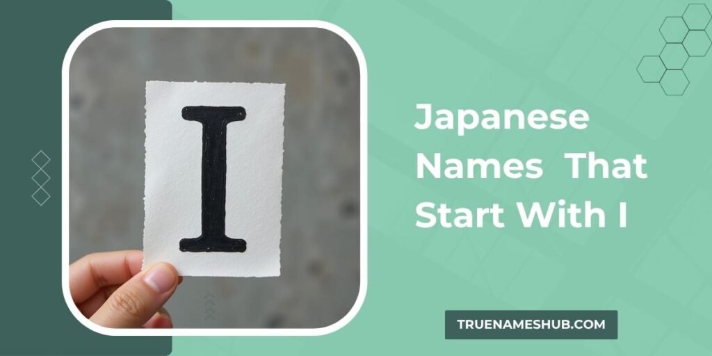 Japanese Names That Start With I