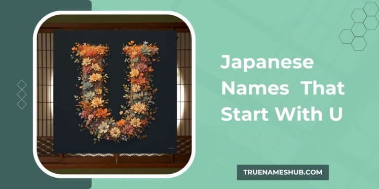 Japanese Names That Start With U