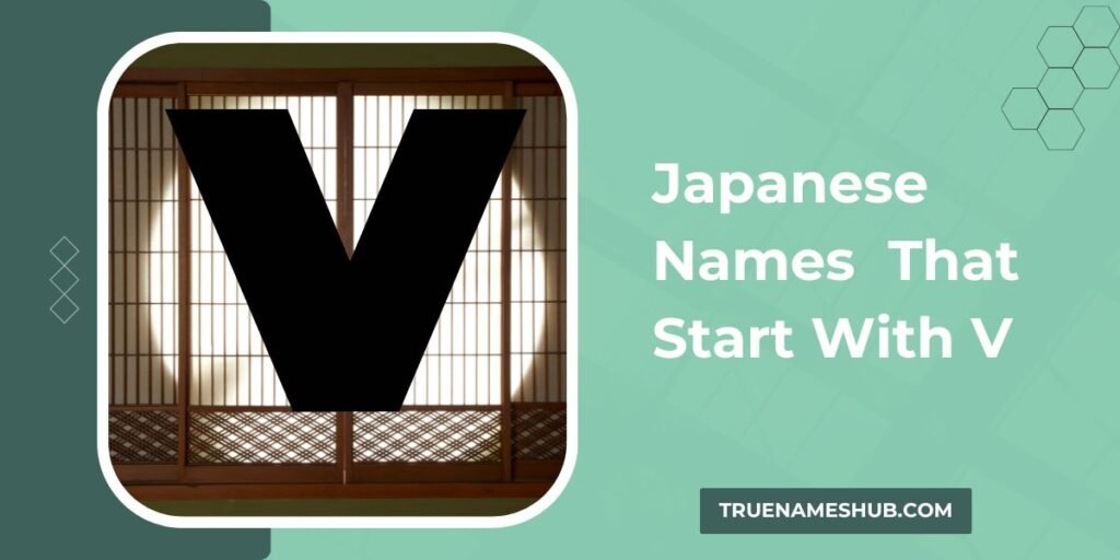 Japanese Names That Start With V