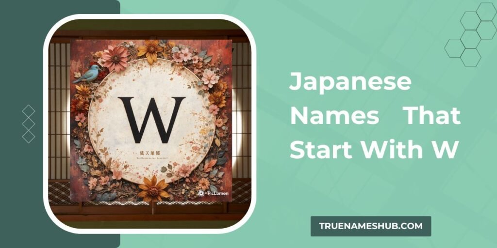 Japanese Names That Start With W