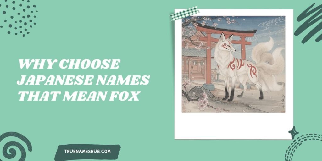 Why Choose Japanese Names That Mean Fox