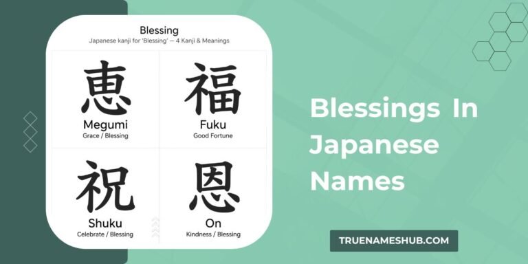 Blessings In Japanese Names