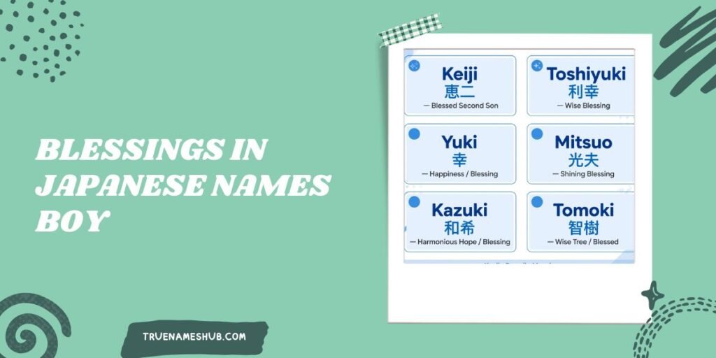 Blessings In Japanese Names Boy