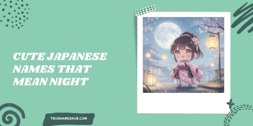 Cute Japanese Names That Mean Night