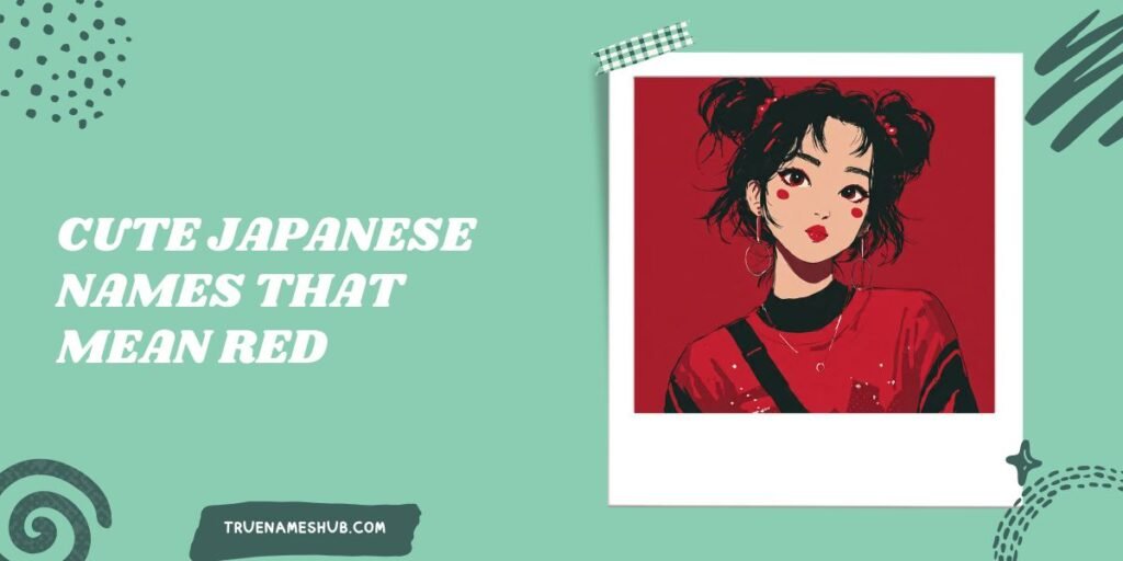 Cute Japanese Names That Mean Red