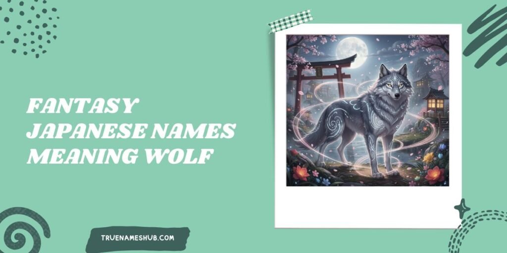 Fantasy Japanese Names Meaning Wolf